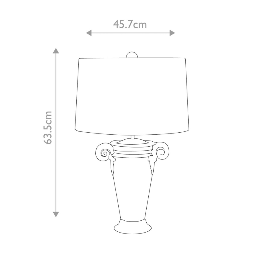 Flambeau - Tischleuchte GALLIER 1xE27/60W/230V