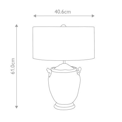 Flambeau - Tischleuchte JACKSON 1xE27/60W/230V