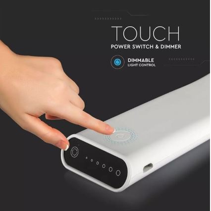 Flexible, dimmbare LED-Tischleuchte LED/6,5W/5V 2000 mAh 3000K/4500K/6000K