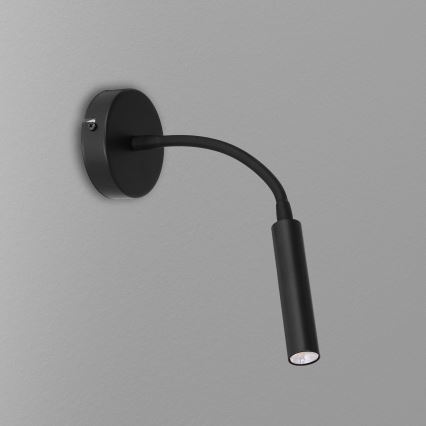 Flexibles Tischlämpchen ARDEN 1xG9/8W/230V schwarz