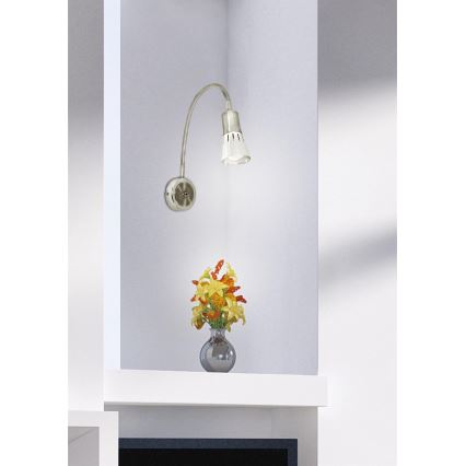 Flexibles Tischlämpchen ARENA 1xE14/40W/230V mattchrom