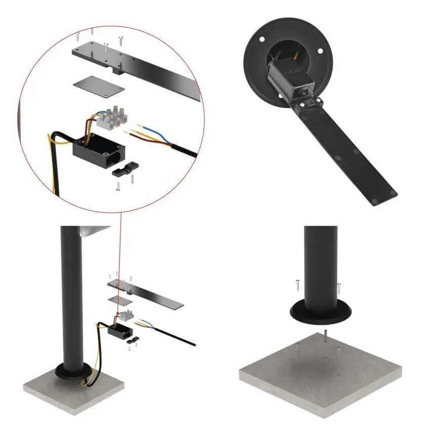 Flexible LED-Outdoor-Leuchte NIKA LED/12,5W/230V IP44 80 cm