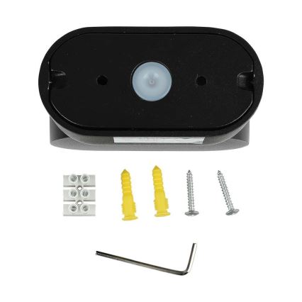 Flexible LED-Outdoor-Wandleuchte LED/5W/230V 4000K IP65 schwarz