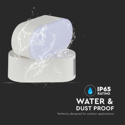 Flexible LED-Outdoor-Wandleuchte LED/5W/230V 4000K IP65 weiß