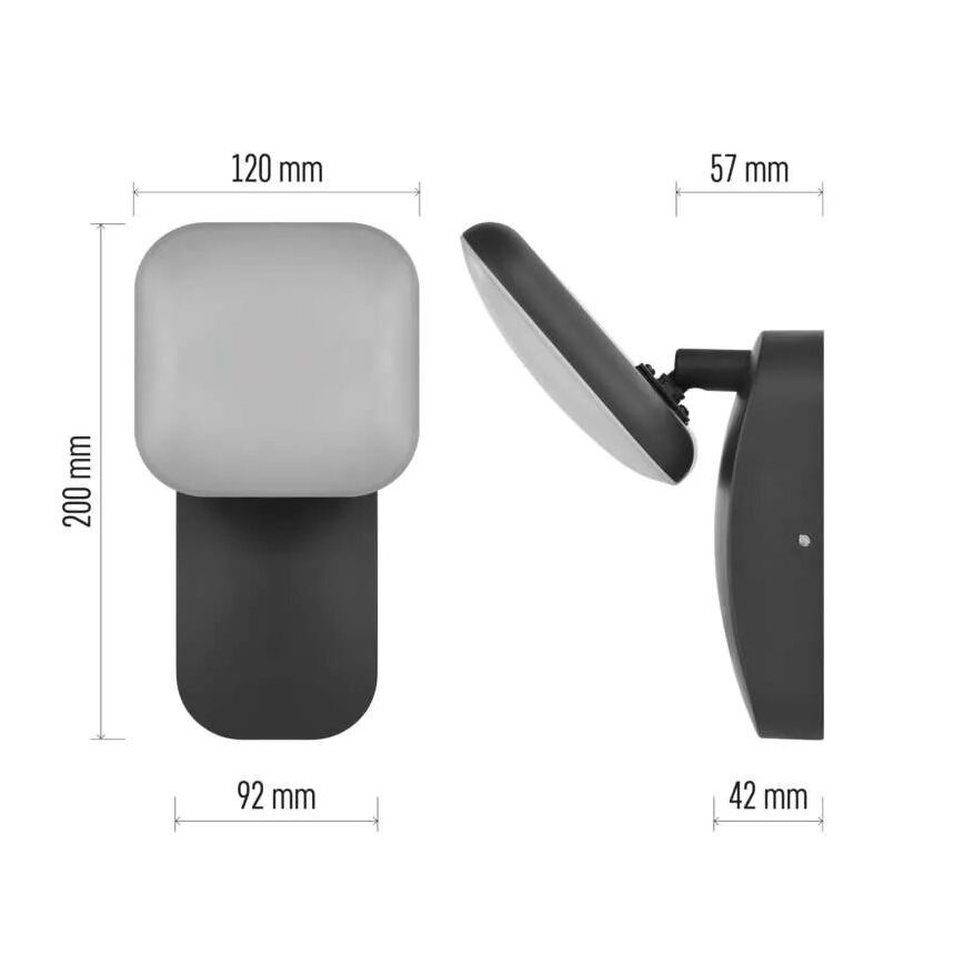 Flexible LED-Outdoor-Wandleuchte NIKA LED/12,5W/230V IP44