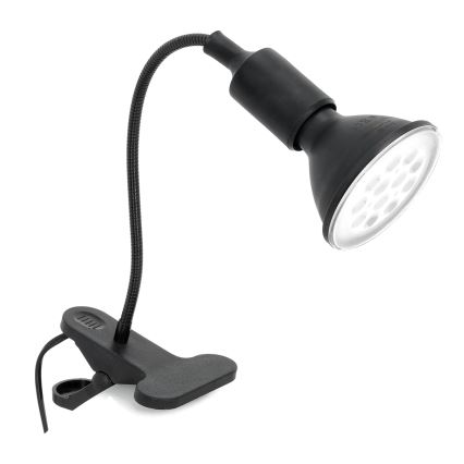 Flexible Tischleuchte mit Klemme CLIP 1xE27/30W/230V schwarz