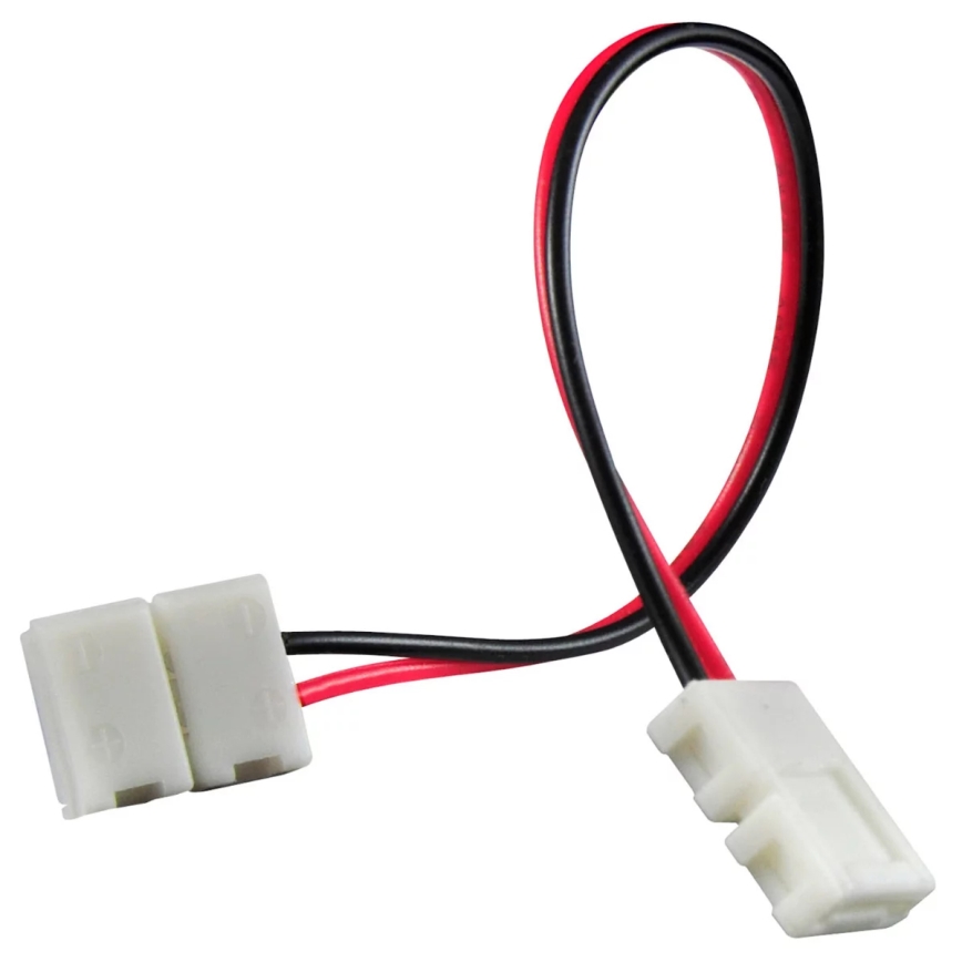 Flexibler, bifazialer, eckiger Verbinder für 2-polige LED-Streifen 8 mm