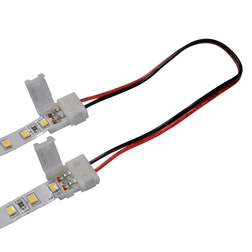 Flexibler, bifazialer, eckiger Verbinder für 2-polige LED-Streifen 8 mm