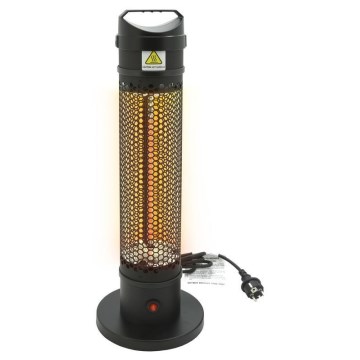 Floor infrared heater 1000W/230V IP44 schwarz