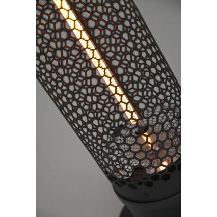 Floor infrared heater 1000W/230V IP44 schwarz