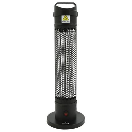Floor infrared heater 1000W/230V IP44 schwarz