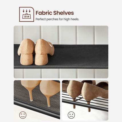 Freistehender Garderobenständer NAVOR, braun/schwarz