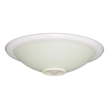 Fulgur s-22941 - Deckenleuchte mit Bewegungs- und Dämmerungssensor DARINA 2xE27/40W/230V Ø 30 cm weiß