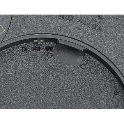 Fulgur s-42585 - LED-Deckenleuchte mit Bewegungssensor NOMY-S LED/18W/230V 3000/4000/6000K IP40 d 23 cm schwarz