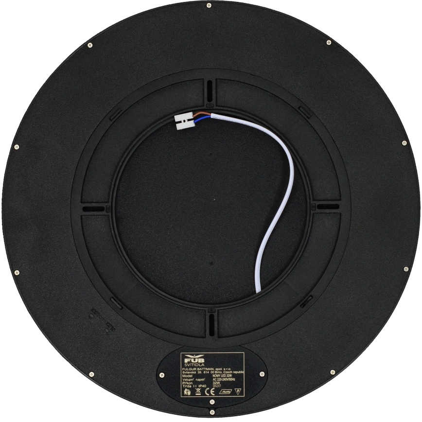 Fulgur s-42589 - LED-Deckenleuchte mit Bewegungssensor NOMY-S LED/32W/230V 3000/4000/6000K IP40 d 40 cm schwarz