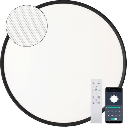 Fulgur s-43057 - LED-dimmbare Deckenleuchte NOMY LED/40W/230V 3000-6500K Ø 50 cm UGR19 IP40 Wi-Fi schwarz + Fernbedienung