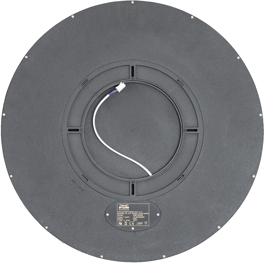 Fulgur s-43057 - LED-dimmbare Deckenleuchte NOMY LED/40W/230V 3000-6500K Ø 50 cm UGR19 IP40 Wi-Fi schwarz + Fernbedienung