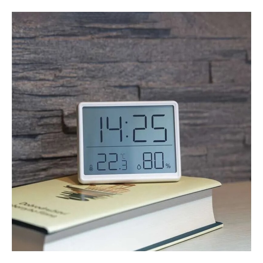 Funk-Thermometer mit Feuchtigkeitsmesser 1xCR2032 weiß