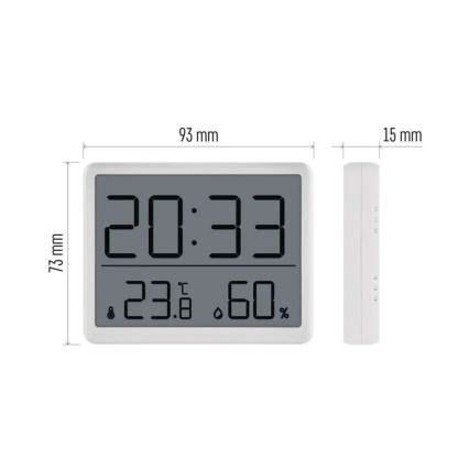 Funk-Thermometer mit Feuchtigkeitsmesser 1xCR2032 weiß