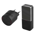 Funk-Türklingel für die Steckdose 230V + 1xCR2032 schwarz