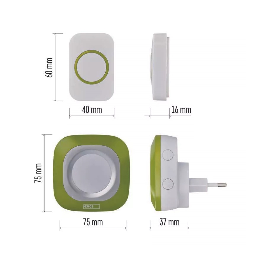 Funksteckdose Türklingel 230V IP44 grün