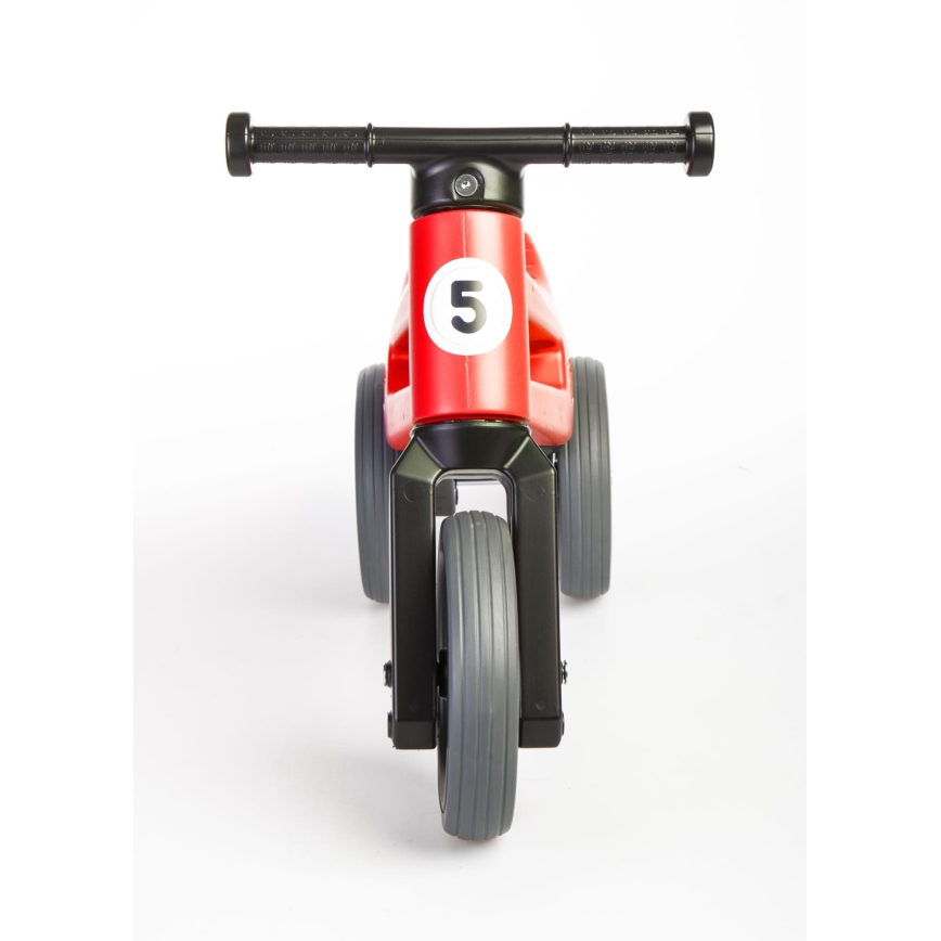 Funny Wheels - 2-in-1-Laufrad RIDER SPORT Rot/Schwarz