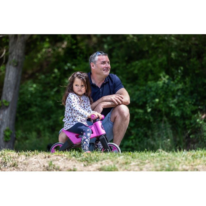 Funny Wheels - 2-in-1 Laufrad RIDER SUPER SPORT rosa/schwarz