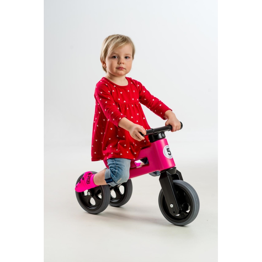 Funny Wheels - RIDER SPORT 2-in-1-Laufrad rosa/schwarz