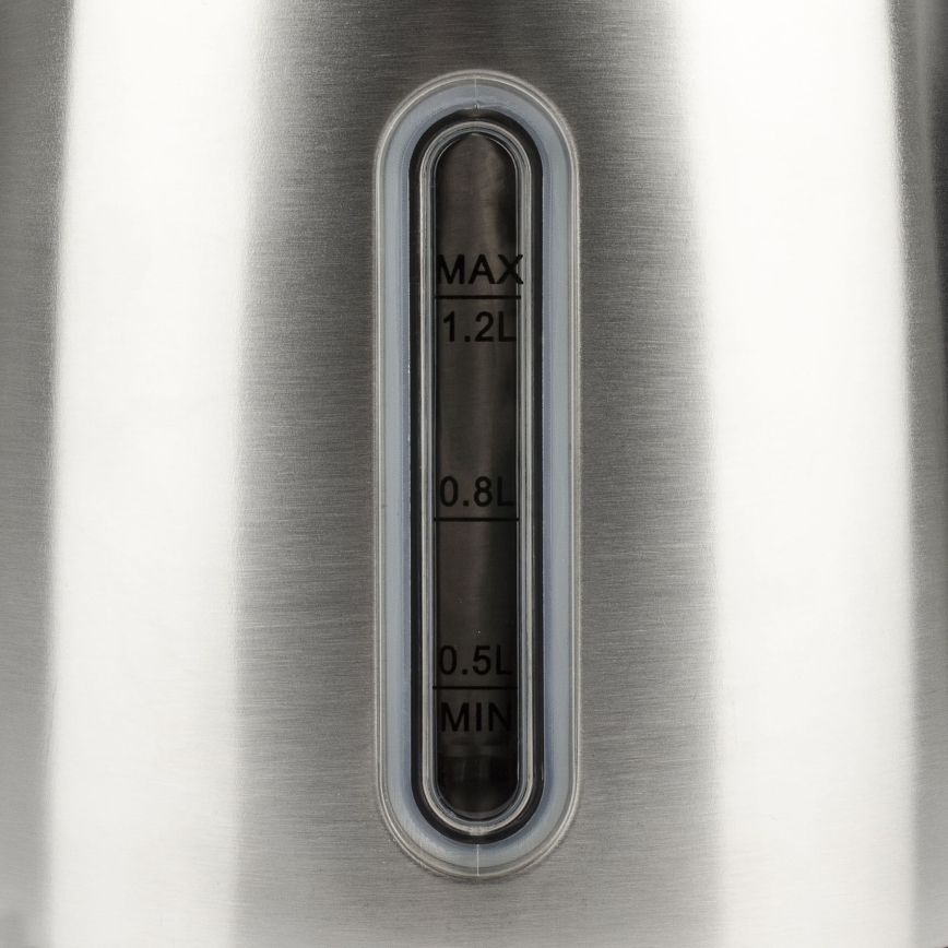 G3Ferrari G1009500 - Wasserkocher 1,2 l 1630W/230V Edelstahl/Schwarz