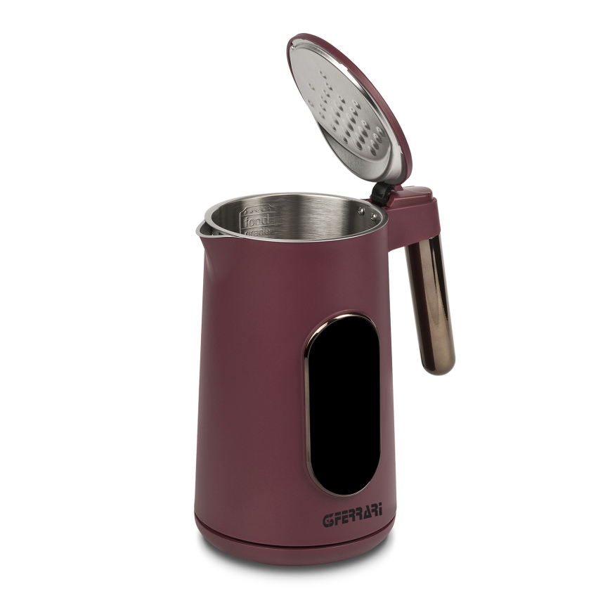 G3Ferrari G1020502 - Schnellkochender Wasserkocher 1,7 l, 2200 W/230 V, rot