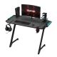 Gaming-Tisch SNAKE mit LED-RGB-Hintergrundbeleuchtung 100x60 cm schwarz