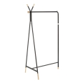 Garderobenständer 165x91 cm CHENE schwarz/beige