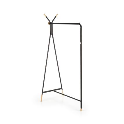 Garderobenständer 165x91 cm CHENE schwarz/beige