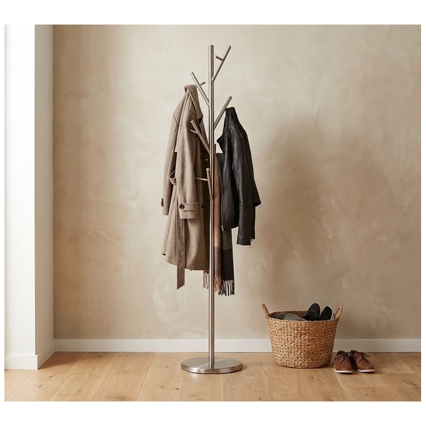 Garderobenständer 170x30 cm VERT, silber