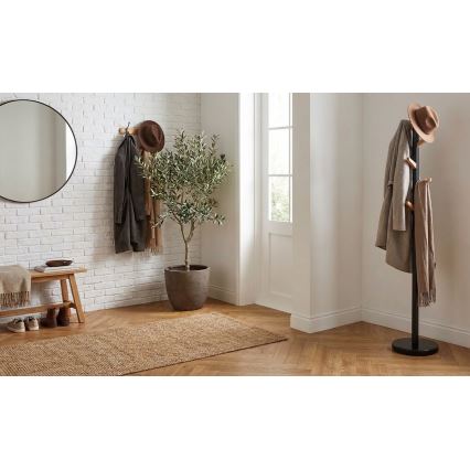 Garderobenständer DOMUS 177x28 cm schwarz/beige