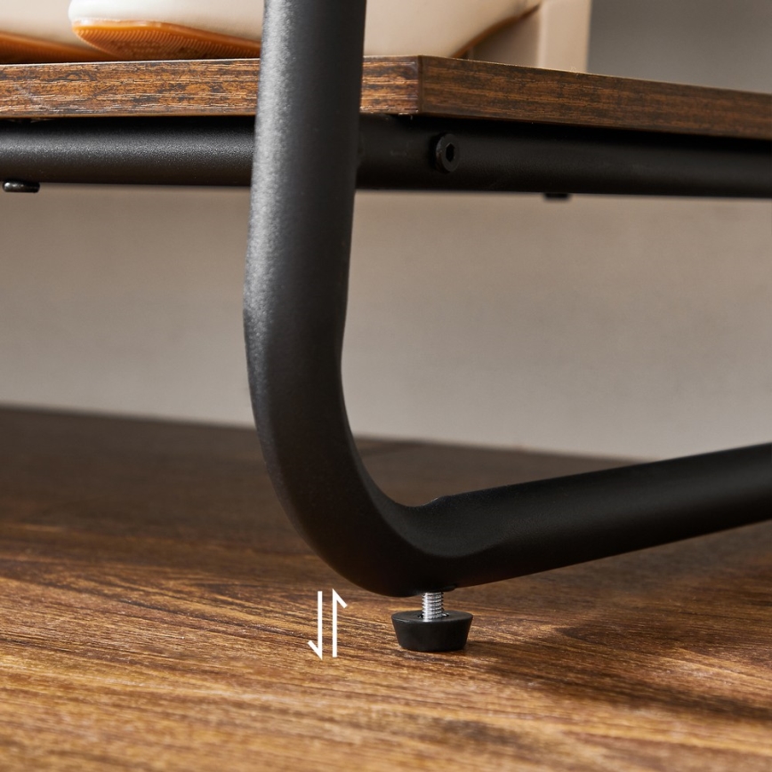 Garderobenständer LINEA – Braun/Schwarz