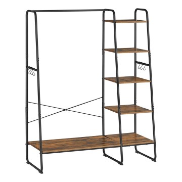 Garderobenständer LINEA, braun/schwarz