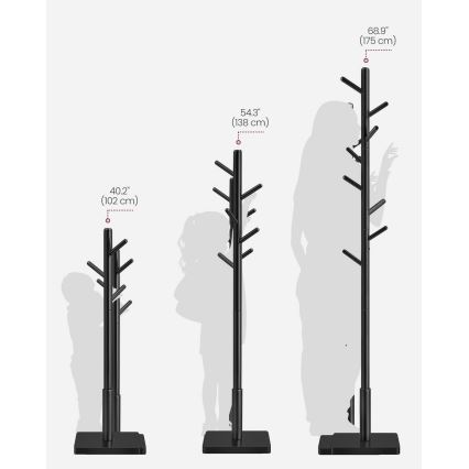 Garderobenständer LINEA schwarz