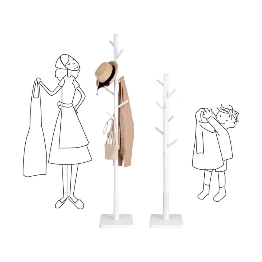 Garderobenständer LINEA, weiß