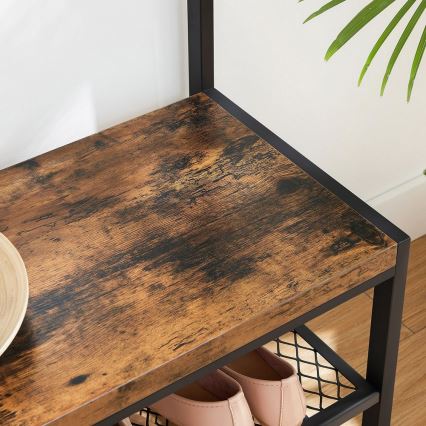 Garderobenständer NAVOR braun/schwarz