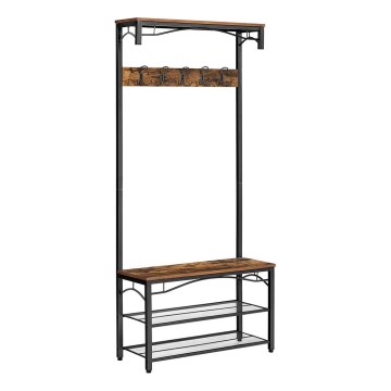 Garderobenständer NAVOR, Braun/Schwarz