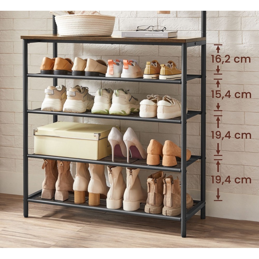 Garderobenständer NAVOR braun/schwarz