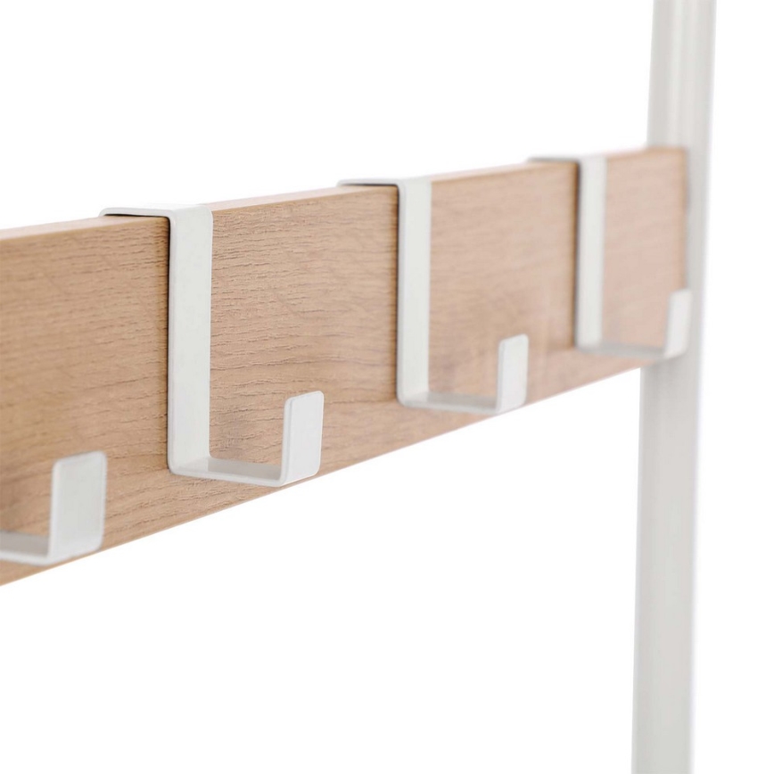 Garderobenständer NAVOR, Braun/Weiß