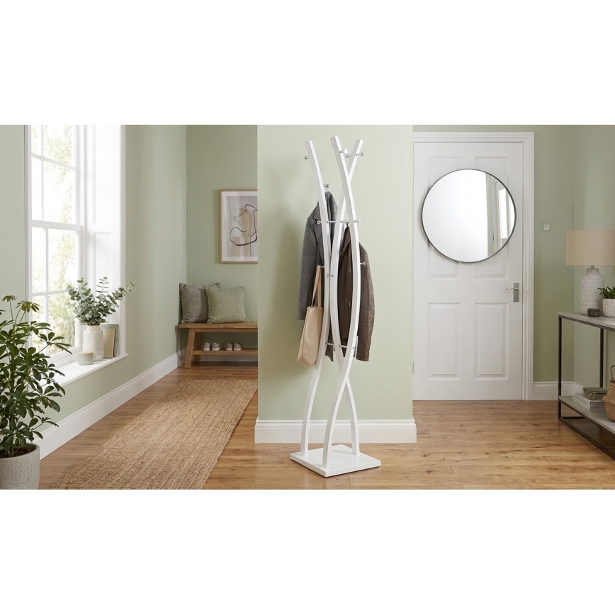 Garderobenständer VALET 179x35 cm weiß