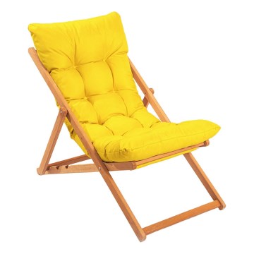 Gartenliege gelb/Buche