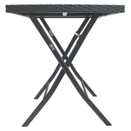 Gartentisch + 2x graue Stühle