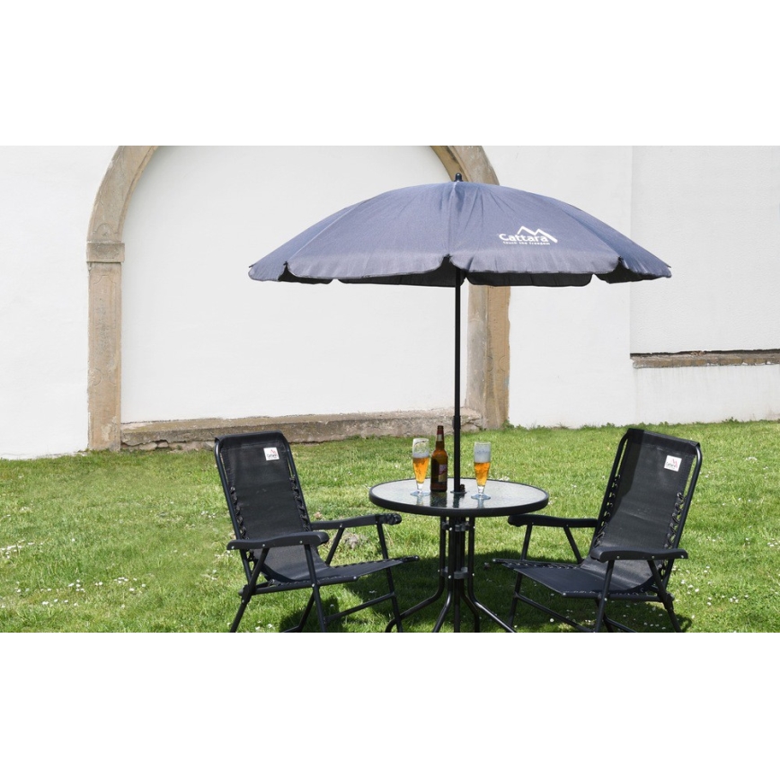 Gartentisch d. 70 cm schwarz