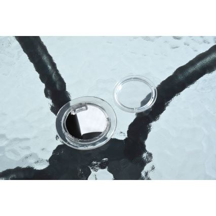 Gartentisch d. 70 cm schwarz