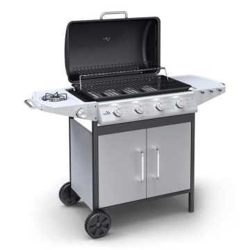 Gasgrill 4-Brenner, Edelstahl