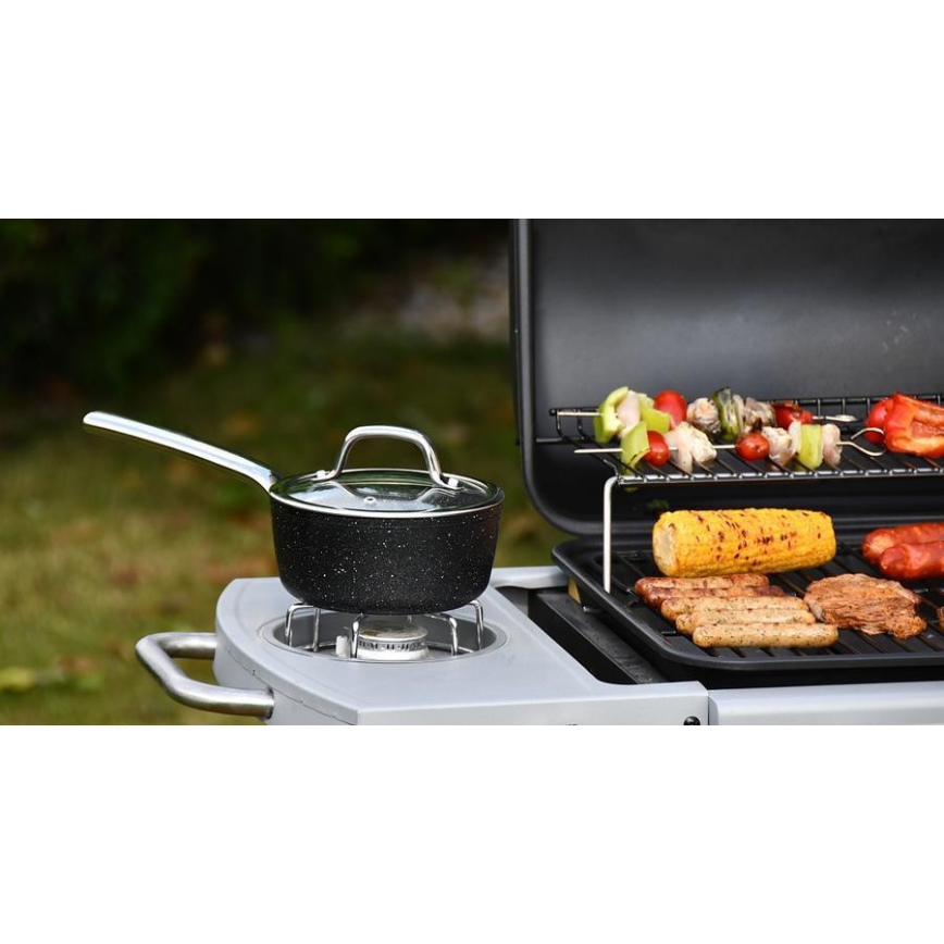 Gasgrill 4-Brenner, Edelstahl